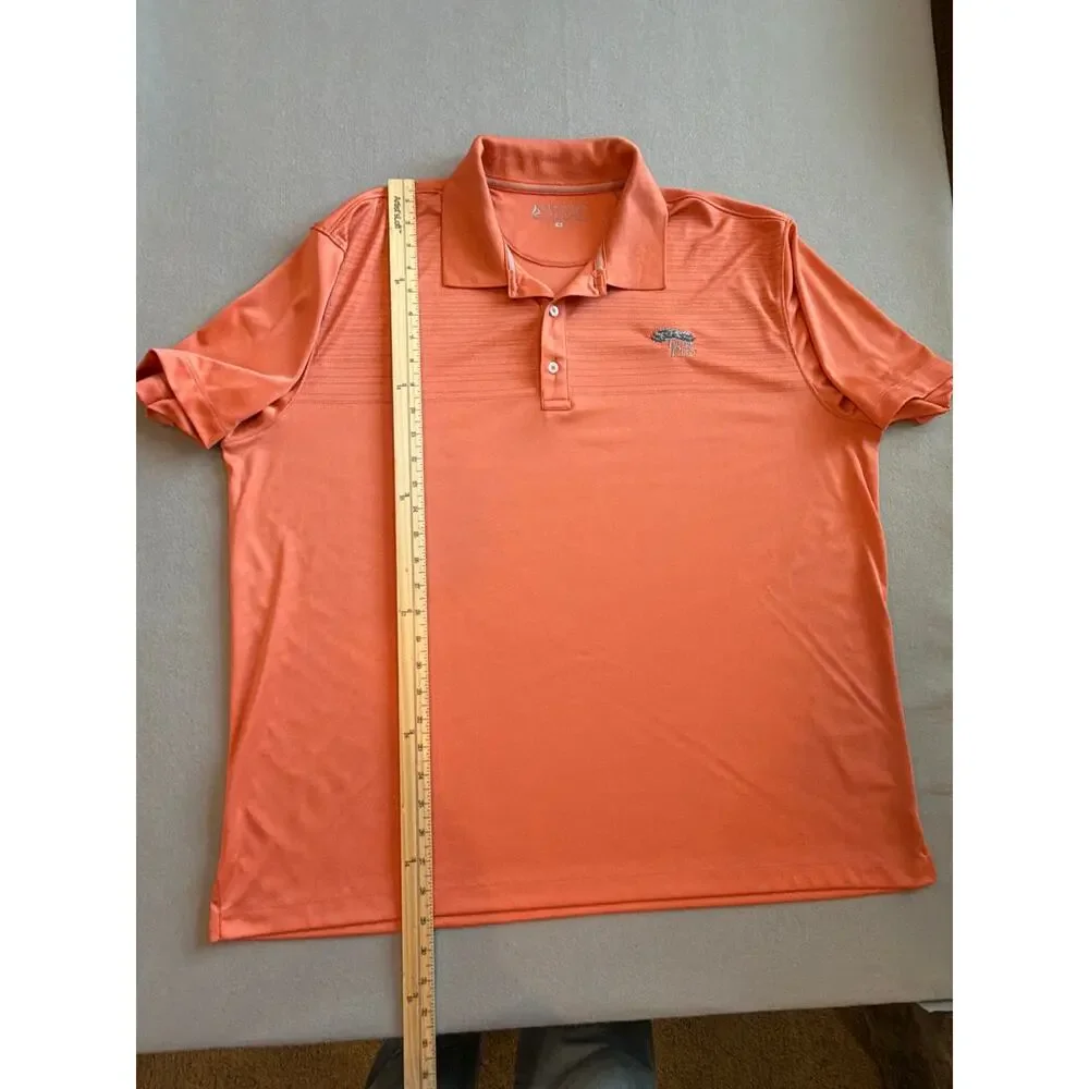 Bermuda Sands Torrey Pines Golf Polo Men’s XL Orange Performance Shirt